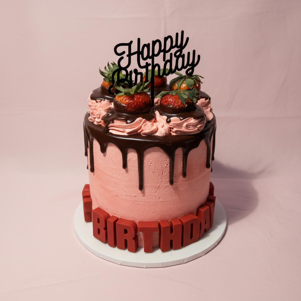 Chocolate Covered Strawberry Cake