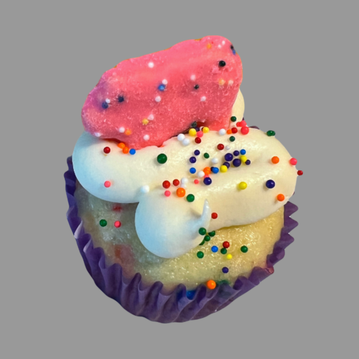 Animal Cookie Funfetti Cupcakes