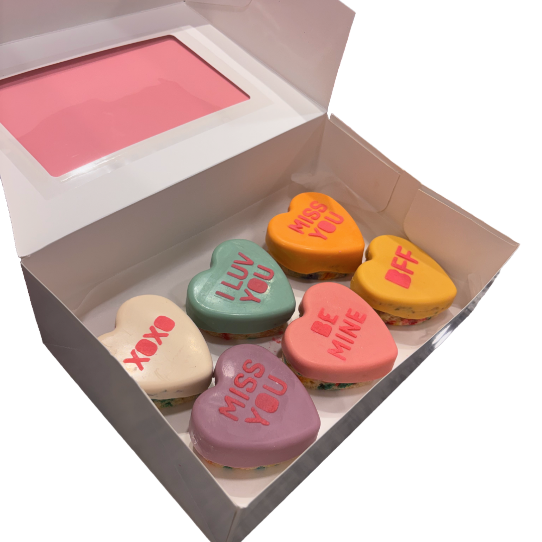 Candy Heart Mini Cakes
